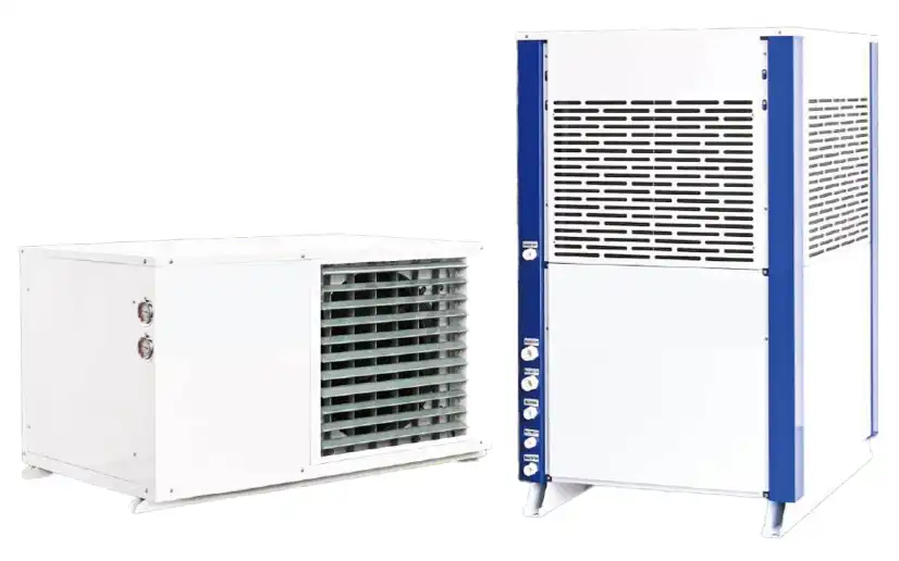Horizontal axial flow air conditioner